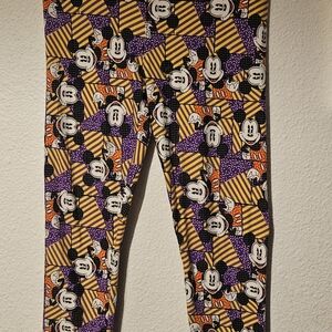 LuLaRoe Women's Leggings - Purple, Yellow, and Orange
